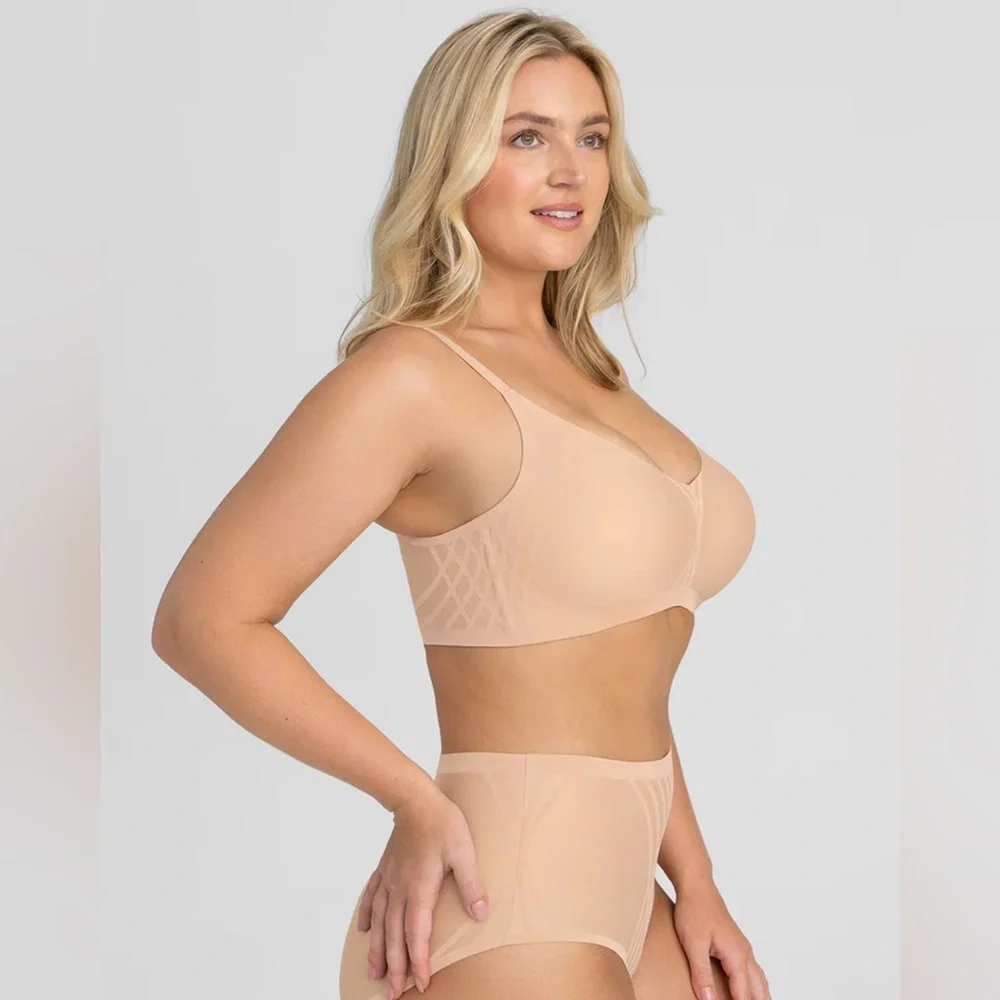 HONEYLOVE Silhouette‎ Bra Sz 3X in Blush